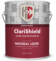 H&C ClariShield® Water-Based Natural Look Clear Concrete Sealer Interior/Exterior